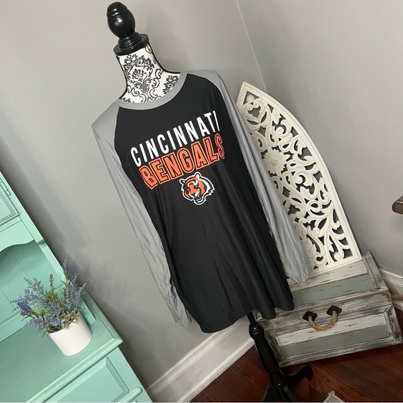 NFL Other - NFL Team Apparel Cincinnati Bengals Long Sleeve Sleepwear Shirt Size XL NWT